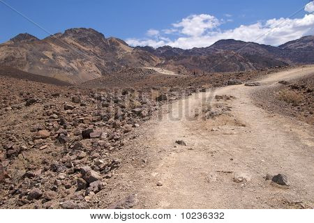 Vandrare på konstnärer enhet trail, Death Valley