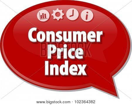 Blank business strategy concept infographic diagram illustration Consumer Price Index