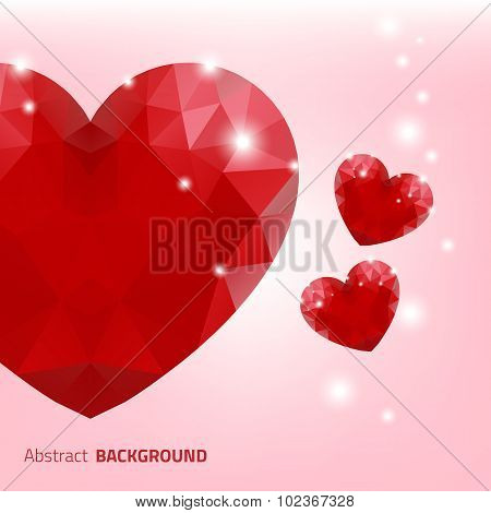 Red Heart Background
