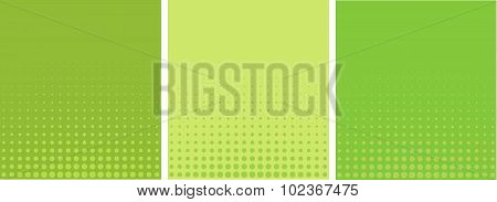 Graphical Green Yellow Gradient In Halftone Style