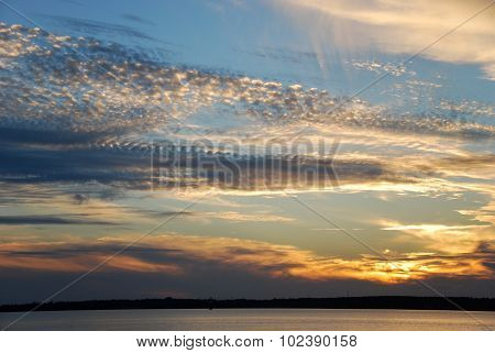 Cloudscape At Sunset