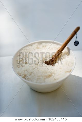 Bowl of white rice