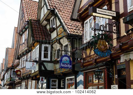 Half-timbered houses