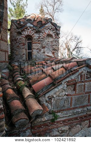 Ruins Of The Byzantine Castle Town Of Mystras
