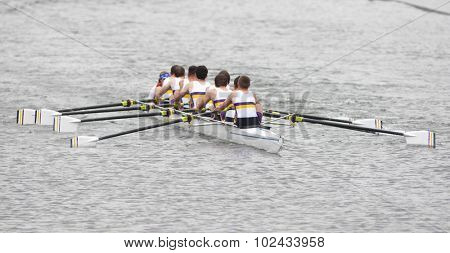 HENLEY, ENGLAND. 02-07-2010.  Galway R.C., IRL in action on day 3 of the Henley Royal Regatta 2010 held on the River Thames.  