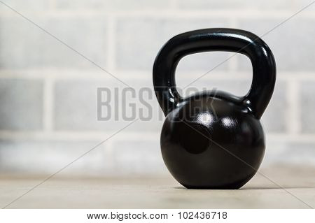 Kettlebell On Concrete Background