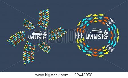 Music Logo With Icon