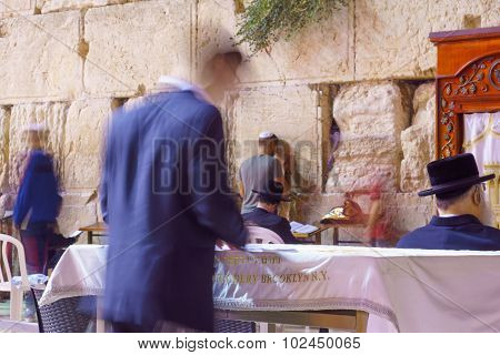 Selichot (jewish Penitential Prays) In The Western Wall