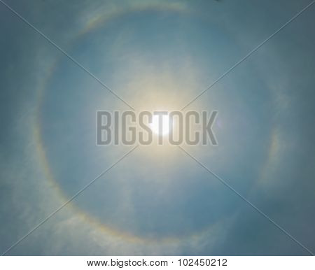 Sun Be Encircled By A Halo