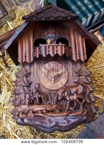 Famous Cuckoo Clock From The Black Forest  Germany