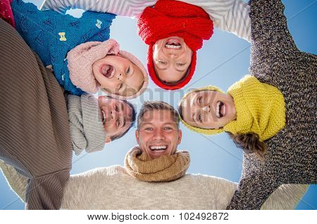 family winter colder season group 