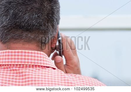 Man Talking On Smartphone