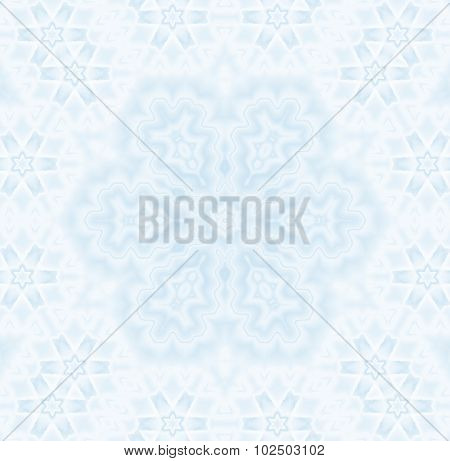 Seamless pattern abstract snowflake