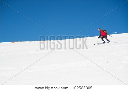 Skiing On The Majestic Italian Alpine Arc