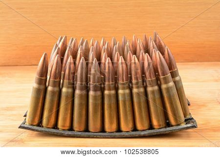 Clips  Of 7.62X39 Caliber Ammunition
