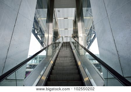 PARIS - AUGUST 08, 2015: Orly Airport interior. Paris Orly Airport is an international airport located partially in Orly and partially in Villeneuve-le-Roi, 7 NM (13 km; 8.1 mi) south of Paris, France