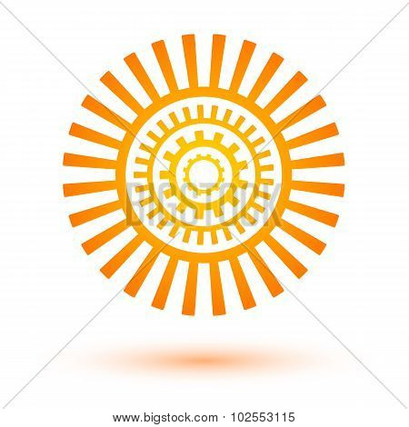 Sun-icon-energy-concept-mechanics-gear-logo
