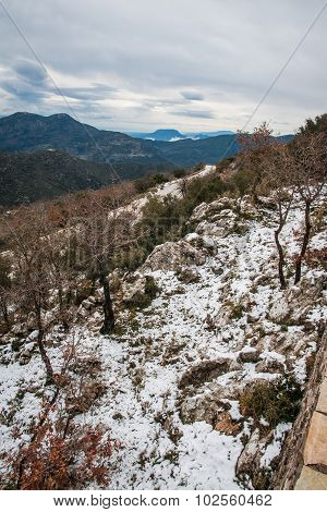 Winter Landscape In The Mountains Near Vassa, Greece