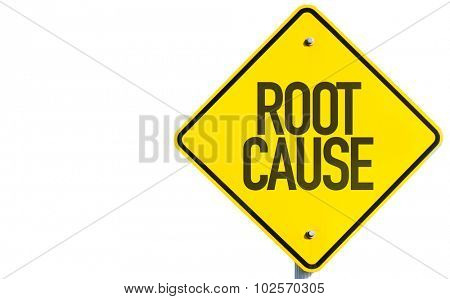 Root Cause sign isolated on white background
