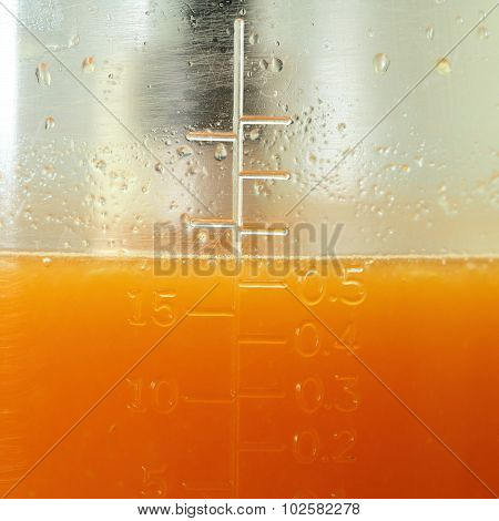 Fresh Orange Juice In The Jug Measure