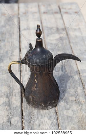 Traditional Vintage Arabian Old Smoked Coffee Maker