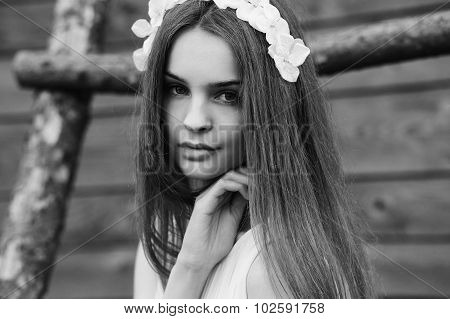 Girl climbing ladder into tree house