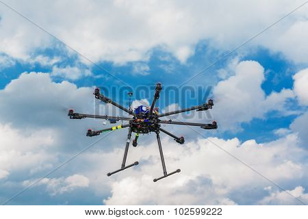 Multicopter in flight