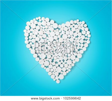 Heart Shape Pills.