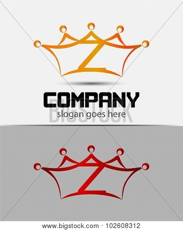 Abstract letter z logo design template