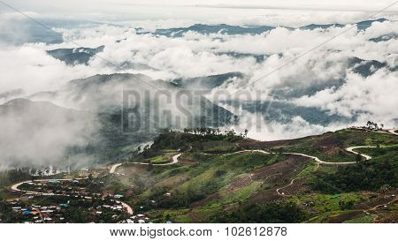 Sea Of Mist At Phu Thap Boek