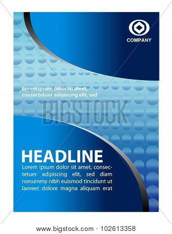 Presentation of flyer design content background