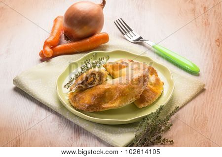 panzerotti with vegetables