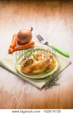 panzerotti with vegetables