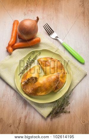 panzerotti with vegetables