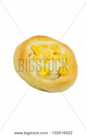 Cron Pie Isolated On White Background