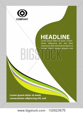 Presentation of flyer design content background