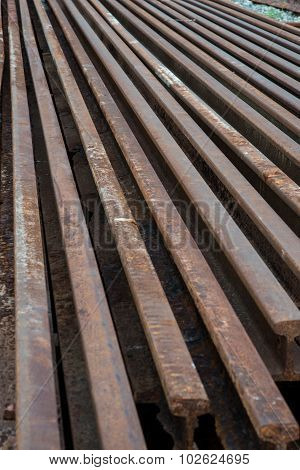 Old Steel Of Railroad