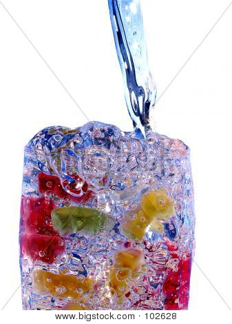 Ein Glas Farbe