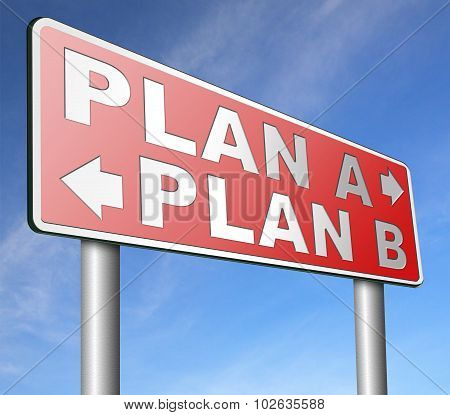 Plan A Or B Alternative Options