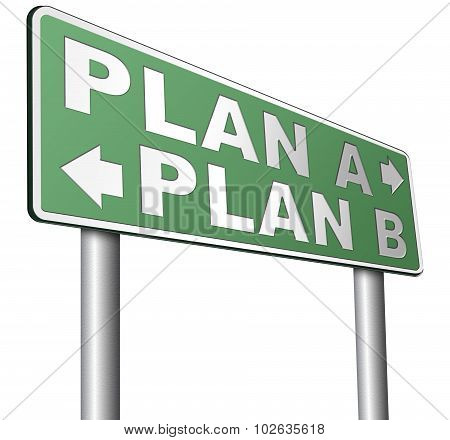 Plan A Or B Alternative Options