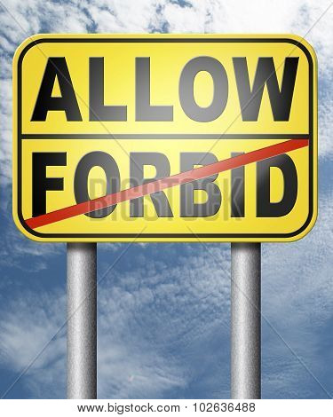 Allow Or Forbid