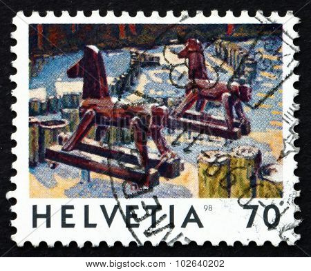 Postage Stamp Switzerland 1998 Hobbyhorses, Toys