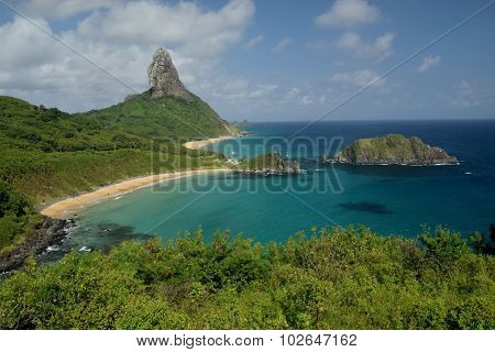 Crystalline sea beach in Fernando de Noronha island, Brazil