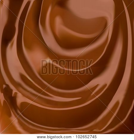 Liquid Chocolate, Brown Vector Background
