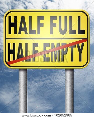 Half Full Or Empty Glass