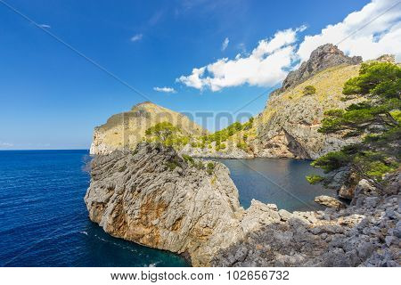 Beautiful View Of Sa Calobra On Mallorca Island, Spain