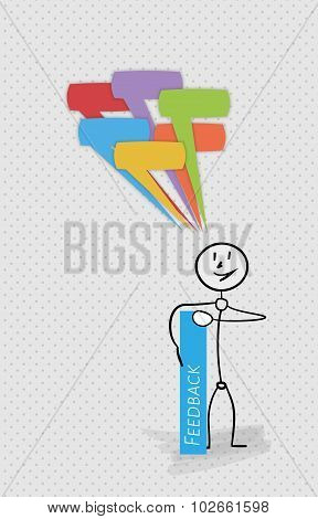 Many Speak Bubbles, Feedback, Person