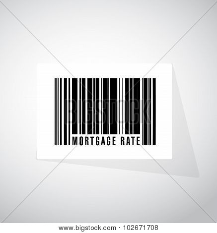 Mortgage Rate Barcode Upc Sign Concept
