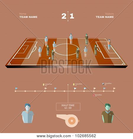 Football Playfield Side View