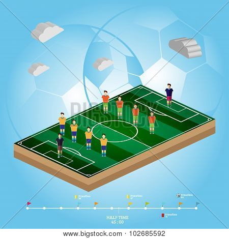 Football Playfield Side View